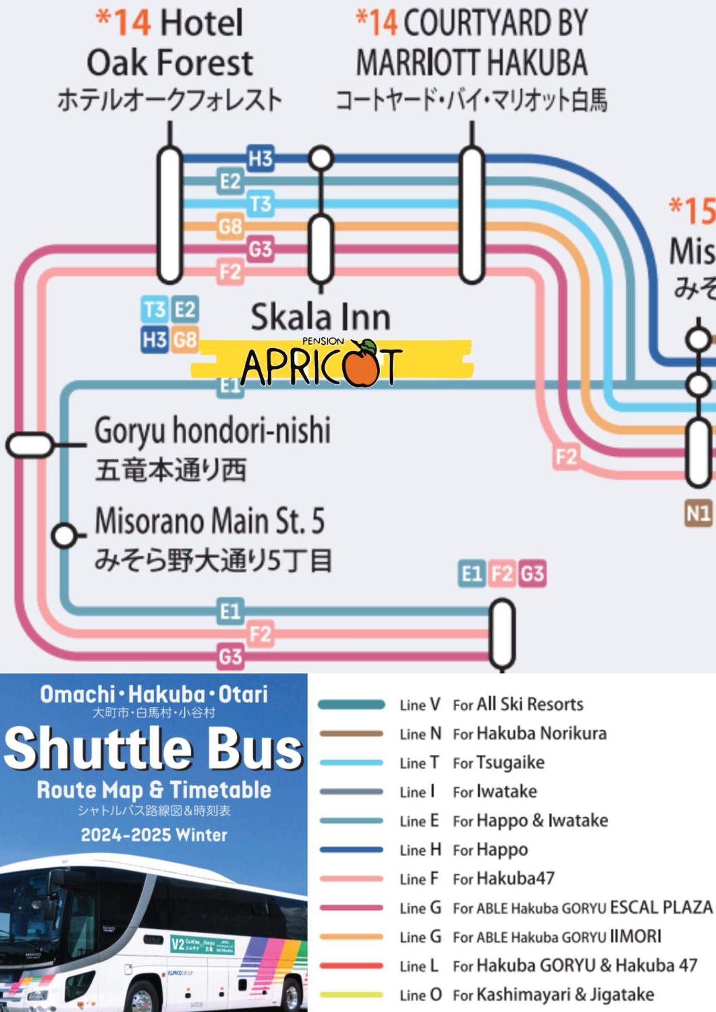 Apricot Pension Хакуба Екстер'єр фото